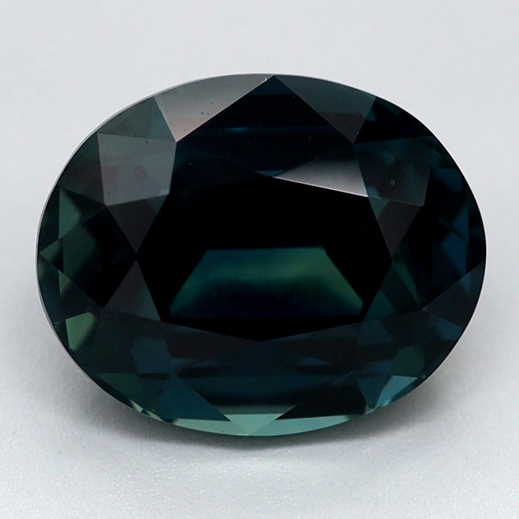 Szafir 3,06 ct, niebieski, szlif owalny