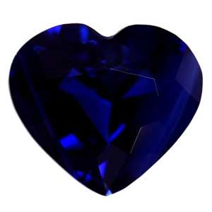 Szafir 1,43 ct, niebieski, szlif serce