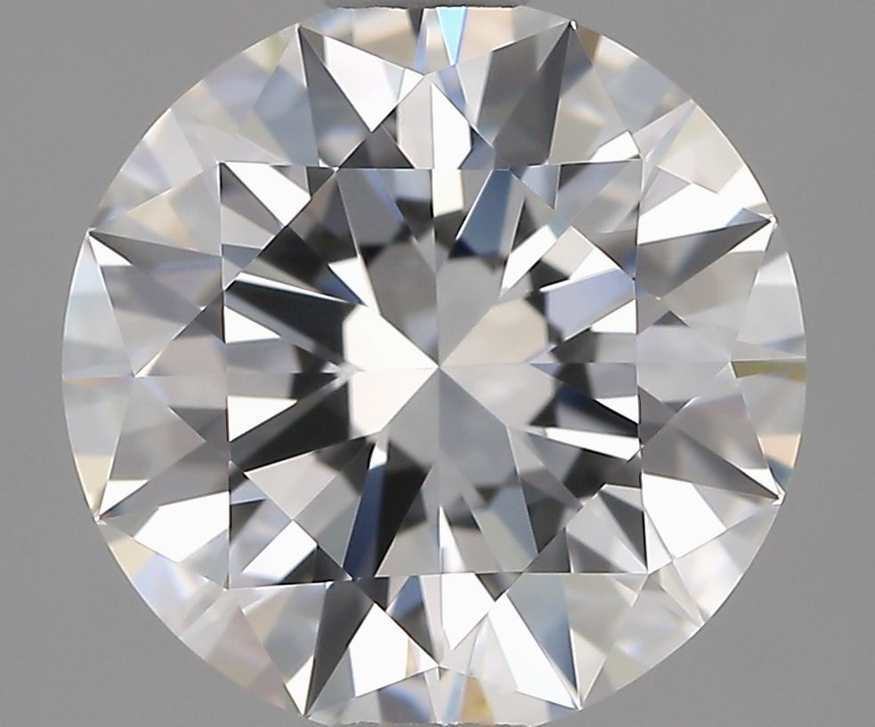 ROUND 2.4 Ct  E VVS1 EX EX MED BLUE