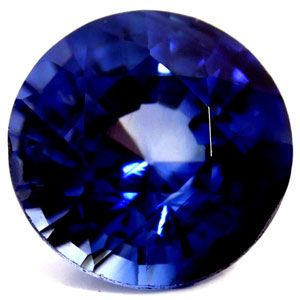 Szafir 1,02 ct, niebieski, szlif okrągły