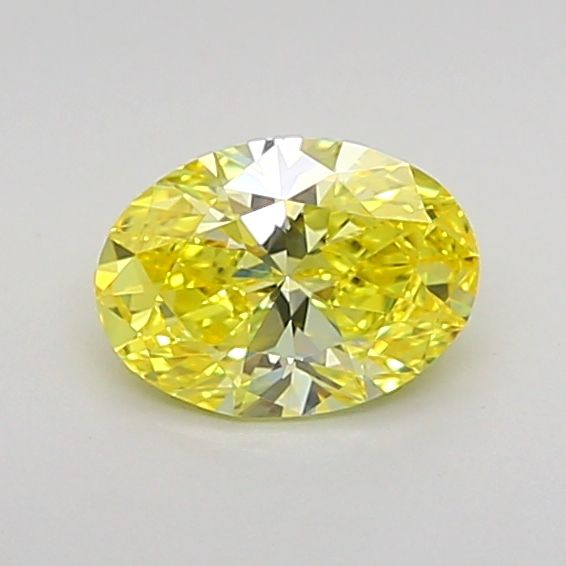 0.56 CT Fancy Vivid Yellow OVAL