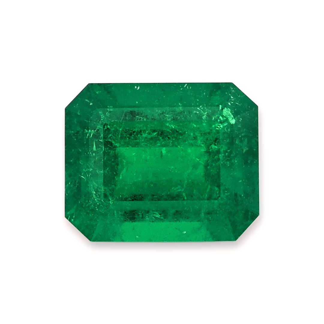 Szmaragd 2,20 ct, zielony, szlif szmaragdowy