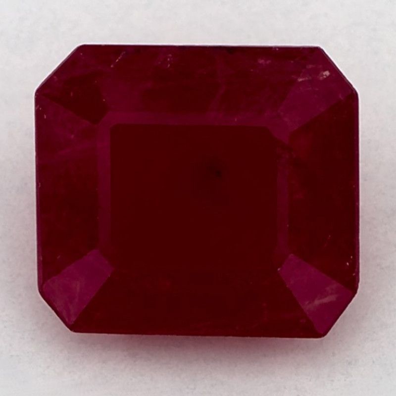 Rubin 3,17 ct, czerwony, szlif ośmiokątny