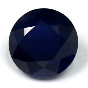 SAPPHIRE FACETED 2.26ct BLUE Deep Blue SI THAILAND HEATED