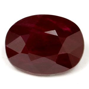 RUBY FACETED 1.54ct RED Deep Red SI REST_OF_AFRICA HEATED