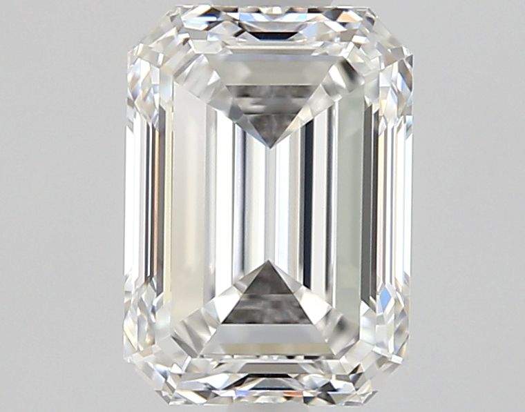 1.01-carat emerald diamond with E color, null cut, and VVS1 clarity.