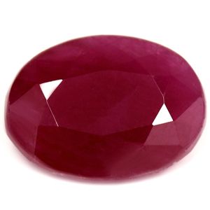 Rubin 3,62 ct, czerwony, szlif owalny
