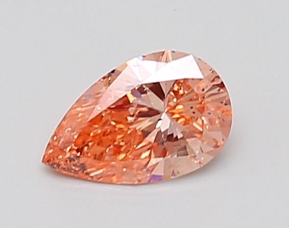 0.72 CT Fancy Intense Orange PEAR