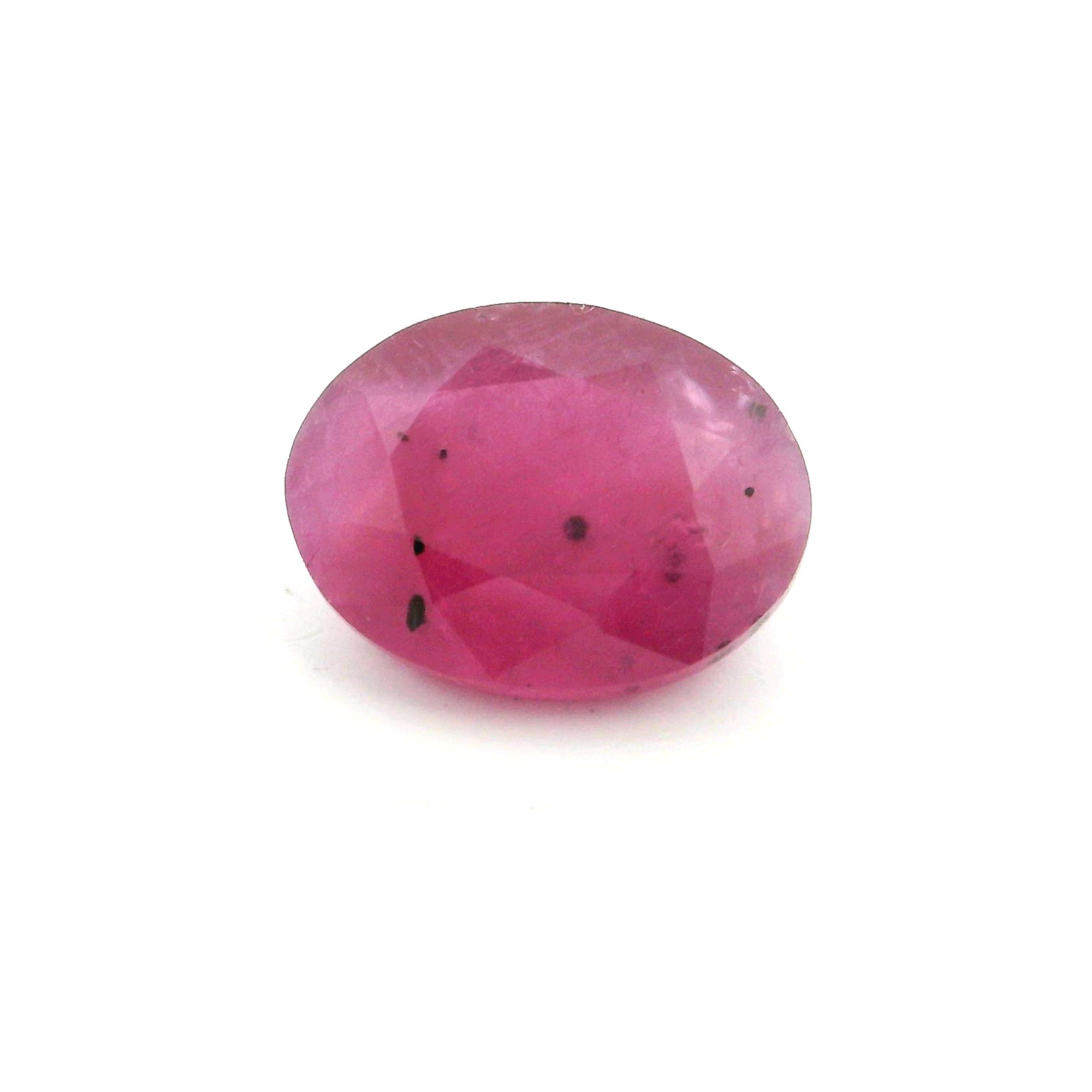 Rubin 2,57 ct, czerwony, szlif owalny
