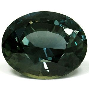 Szafir 4,79 ct, zielony, szlif owalny