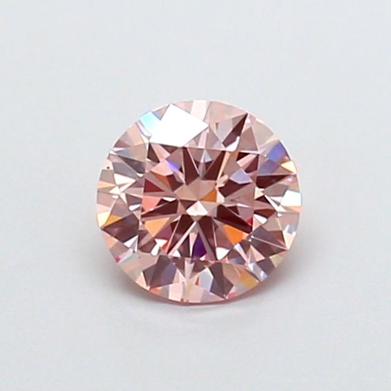 ROUND 0.97ct Fancy Intense Pink VS1 ID EX EX STG