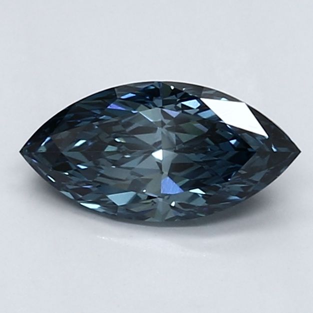 0.99 CT Fancy Vivid Blue MARQUISE