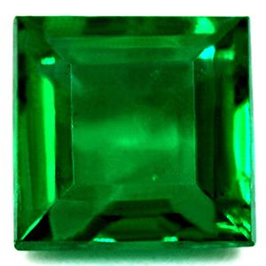 Szmaragd 1,57 ct, zielony, szlif kwadratowy