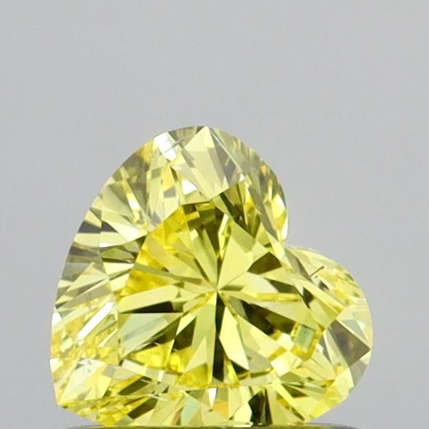 0.6 CT Fancy Vivid Yellow HEART