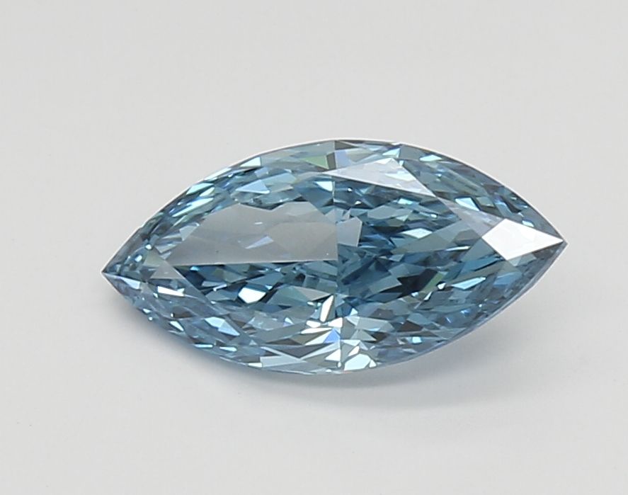 1.38 CT Fancy Vivid Blue MARQUISE