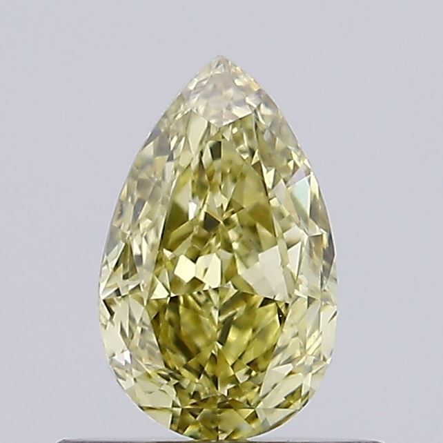 0.58 CT Fancy Gray Yellow PEAR
