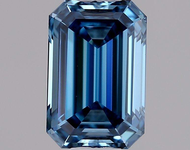 0.54 CT Fancy Vivid Blue EMERALD