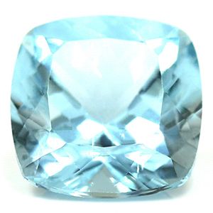Akwamaryn 4,08 ct, niebieski, szlif cushion