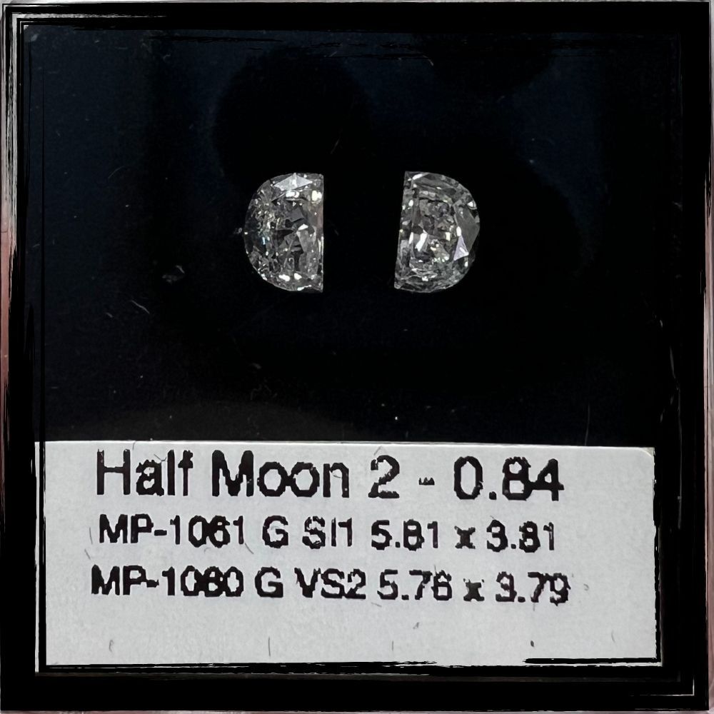 Prírodný diamant half moon,...