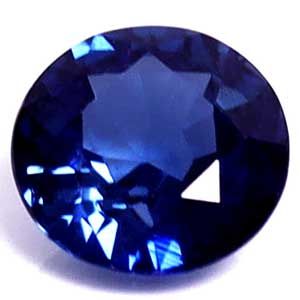 SAPPHIRE FACETED 0.84ct BLUE Intense Blue EC SRILANKA HEATED
