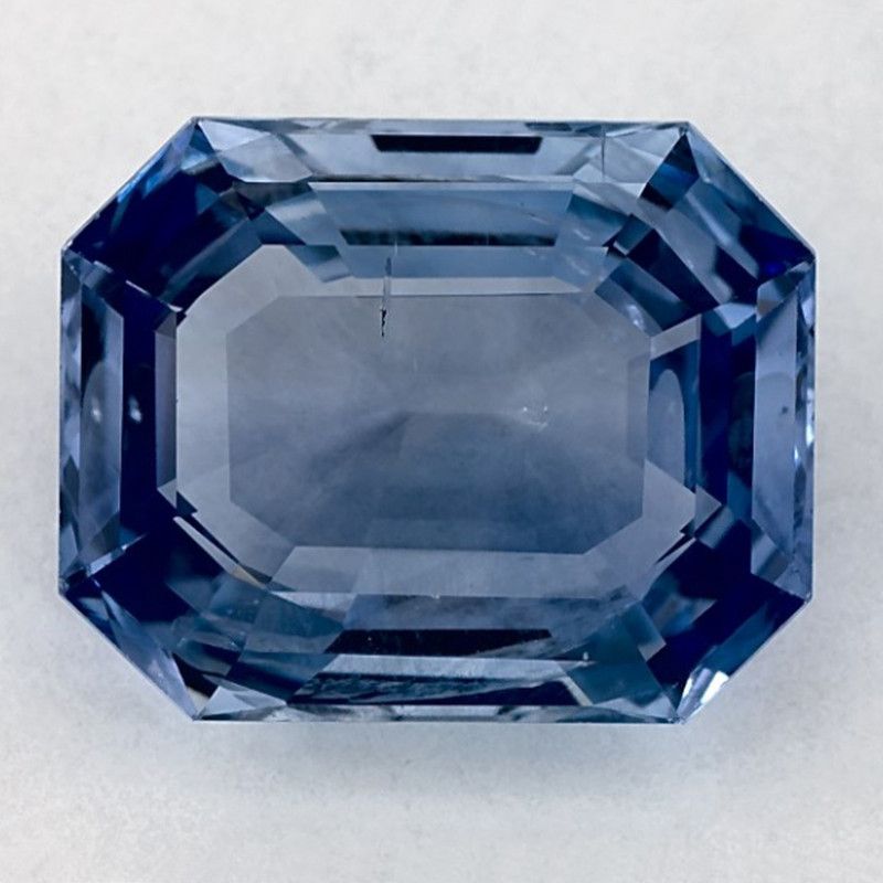 Szafir 6,75 ct, niebieski, szlif ośmiokątny