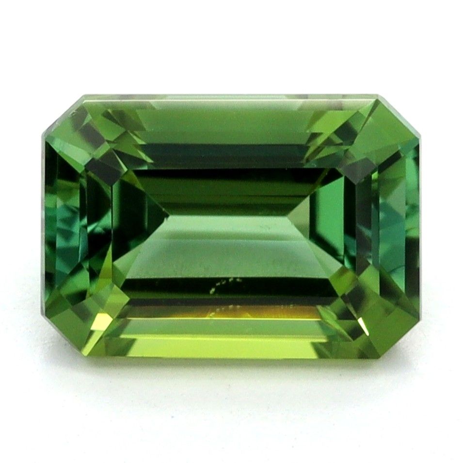 Turmalin 1,46 ct, zielony, szlif szmaragdowy
