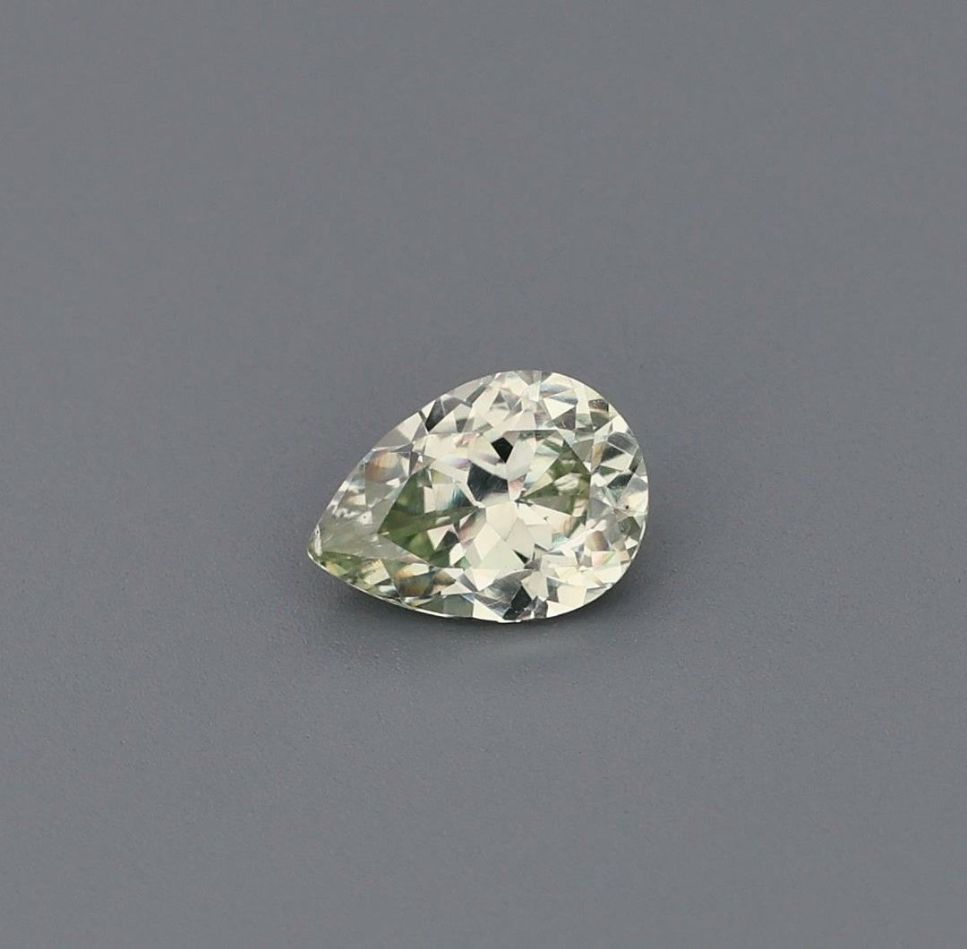 0.72 Carat Yellow Pear Sapphire