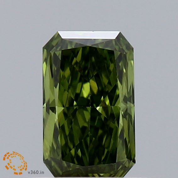 0.4 CT Fancy Vivid Green RADIANT