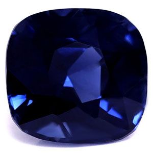 Szafir 1,20 ct, niebieski, szlif cushion