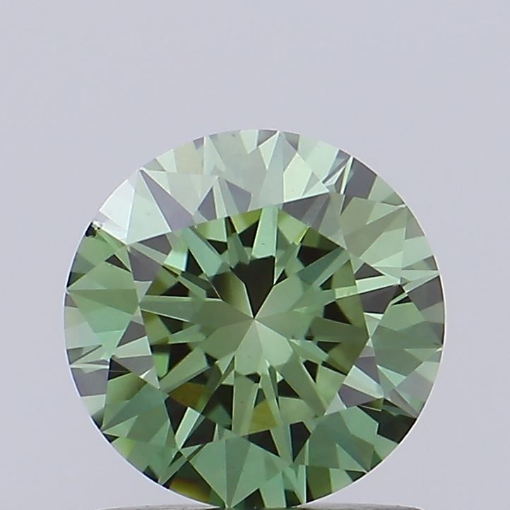 1.08 CT Fancy Vivid Green ROUND