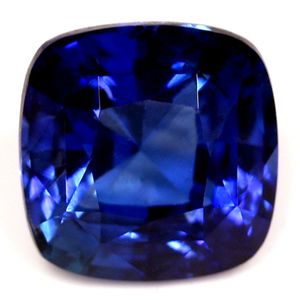 Szafir 1,40 ct, niebieski, szlif cushion