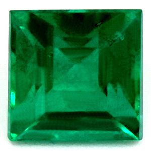 Szmaragd 1,38 ct, zielony, szlif kwadratowy