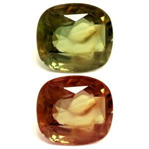 ALEXANDRITE FACETED 1.22ct GREEN Yellowish green to Brownish Purple SI REST_OF_AFRICA NONE