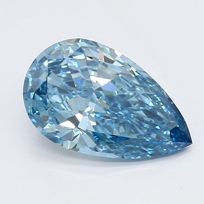 0.85 CT Fancy Vivid Blue PEAR
