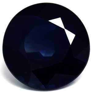 Szafir 2,50 ct, niebieski, szlif okrągły