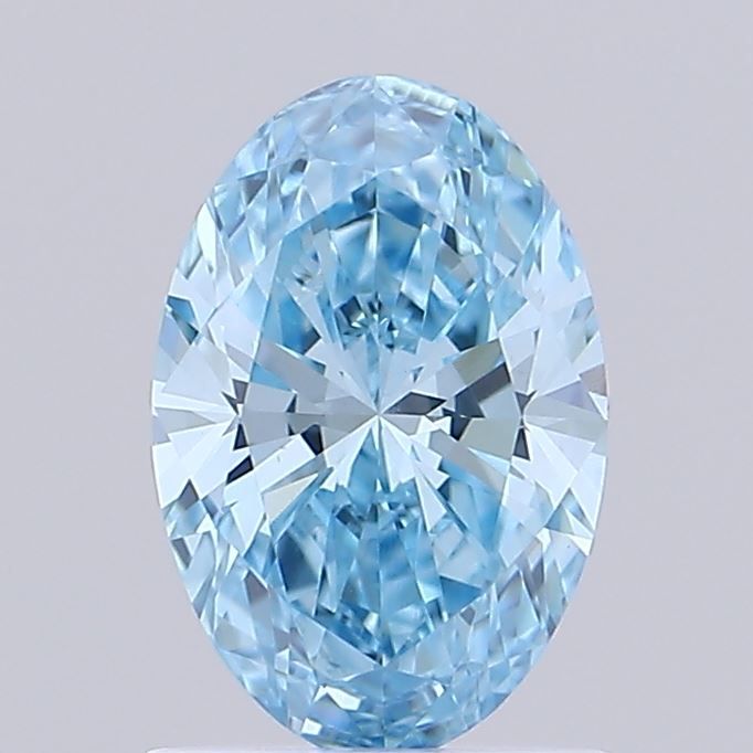 1.07 CT Fancy Vivid Blue OVAL