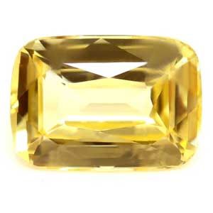 Szafir 1,48 ct, żółty, szlif cushion
