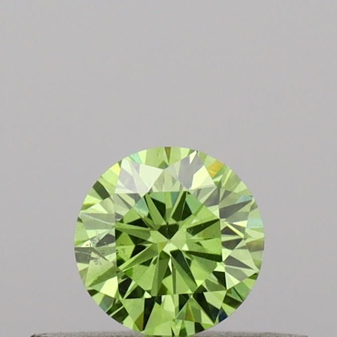 0.26 CT Fancy Vivid Green ROUND