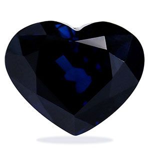 Szafir 3,78 ct, niebieski, szlif serce