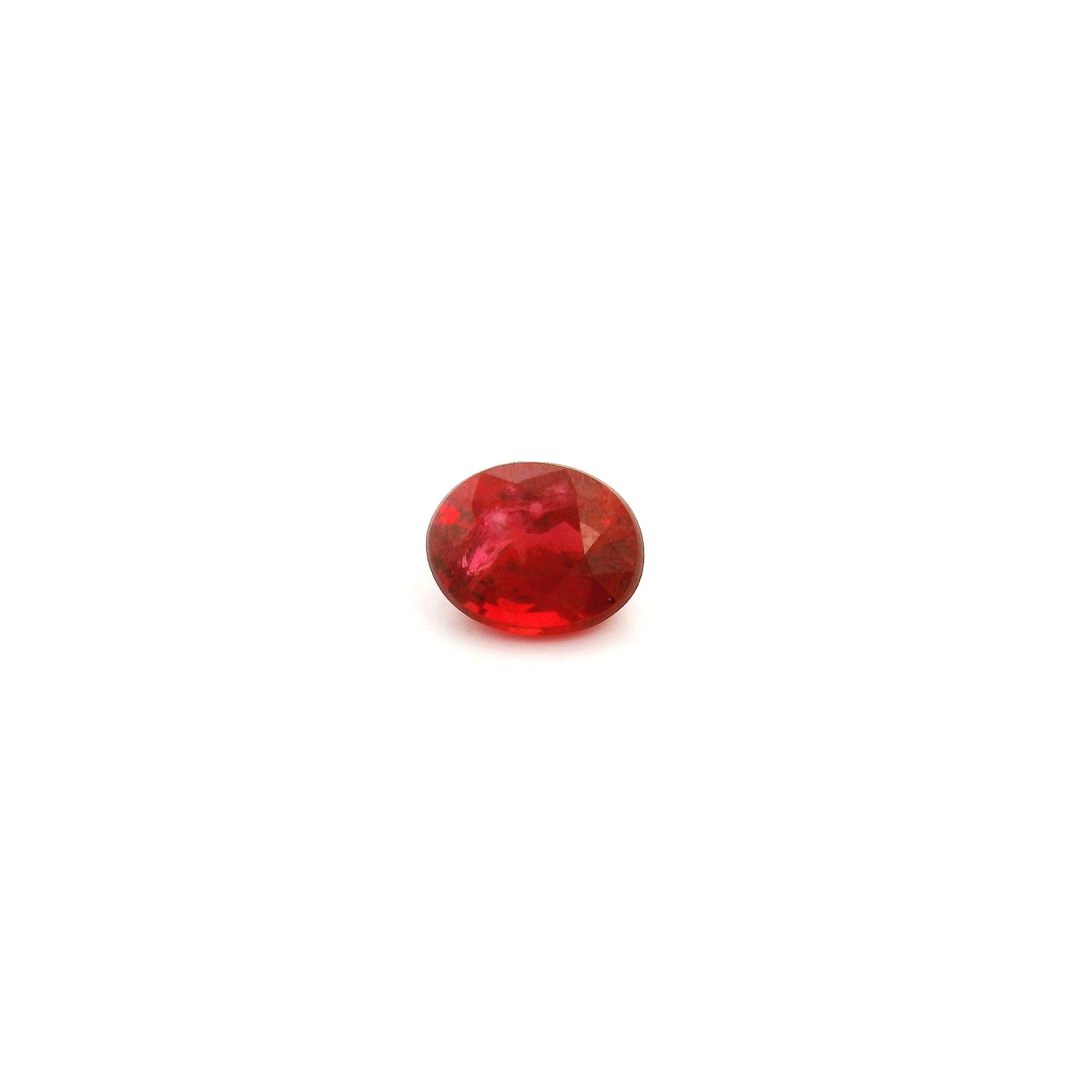 0.47 ct Oval ruby