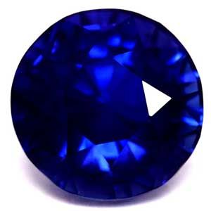 Szafir 1,56 ct, niebieski, szlif okrągły