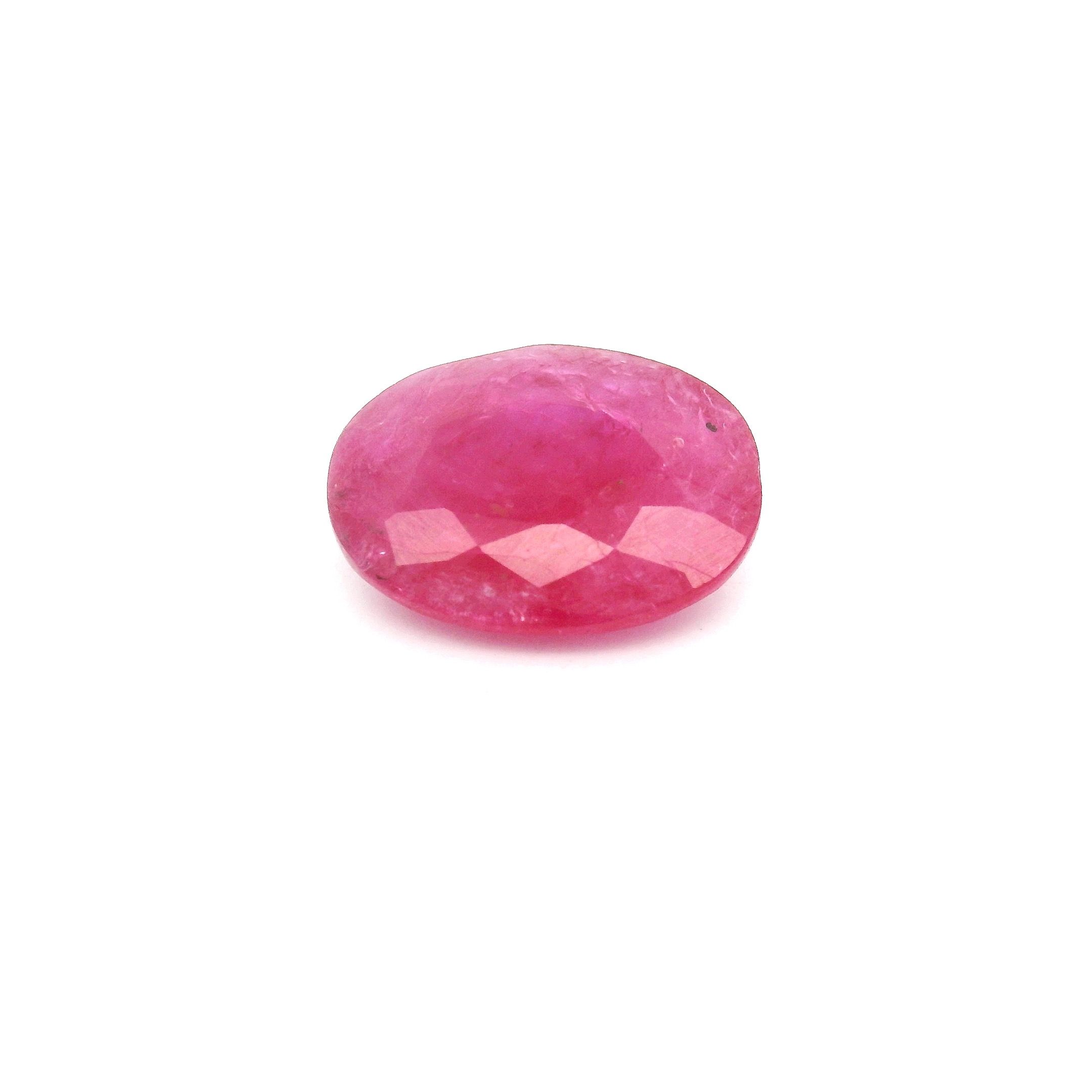 RUBY FACETED 2.48ct RED Medium Intense MI MOZAMBIQUE HEATED