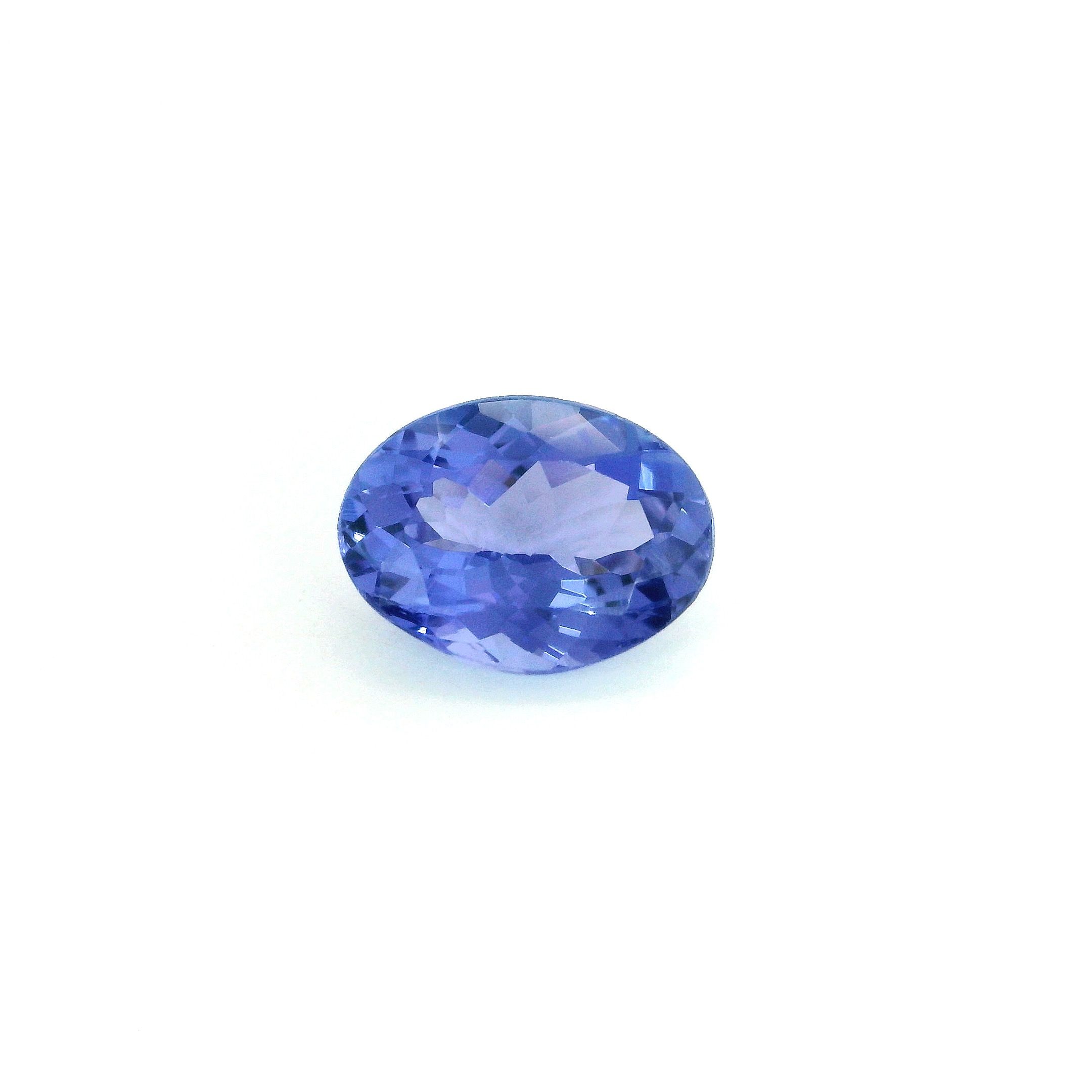 Tanzanit 1,79 ct, niebieski, szlif owalny
