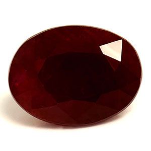 Rubin 1,78 ct, czerwony, szlif owalny