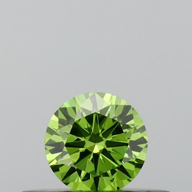 0.22 CT Fancy Vivid Green ROUND