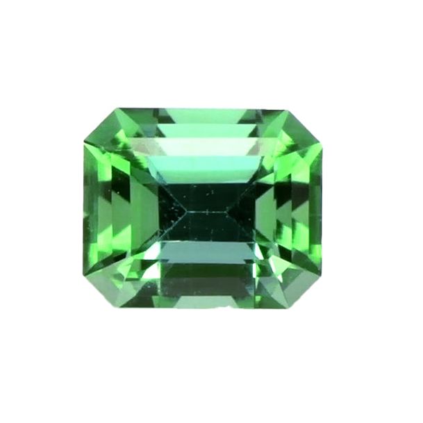 TOURMALINE FACETED 0.68ct GREEN Green EC BRAZIL HEATED