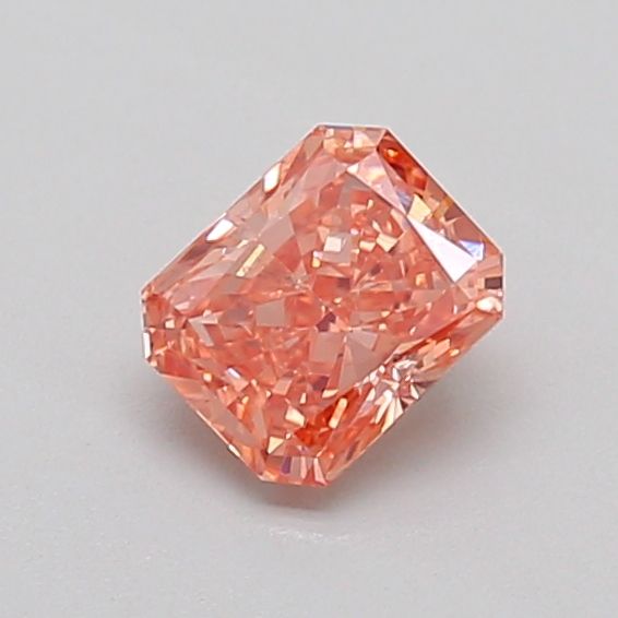 0.51 CT Fancy Intense Orangey Pink RADIANT