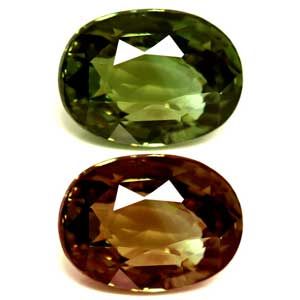 Aleksandryt 2,53 ct, zielony, szlif owalny