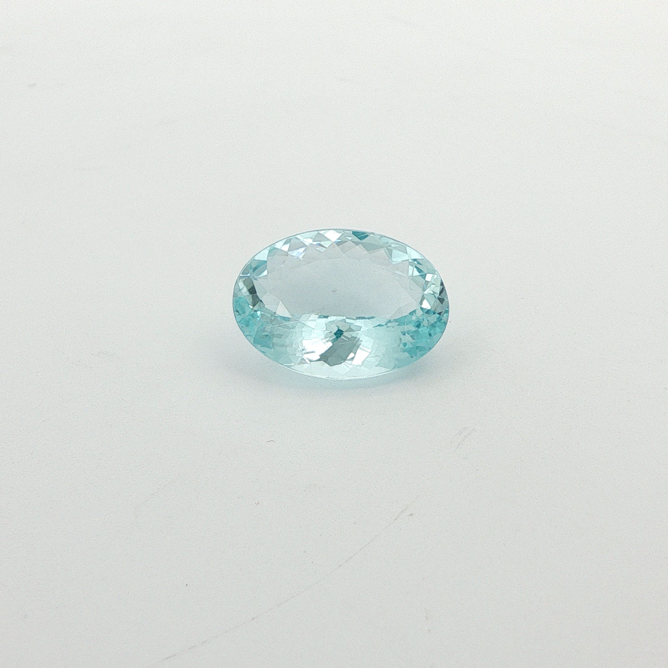6.95 ct Oval aquamarine