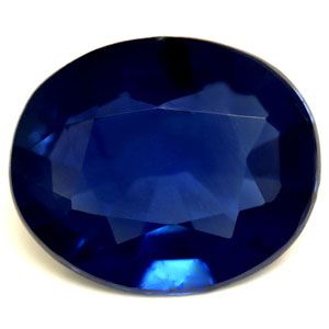 Szafir 1,05 ct, niebieski, szlif owalny